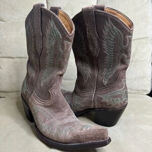 The Old Gringo Boot Women's Size 7 Eagle Stitched Western Cowboy Snip Toe